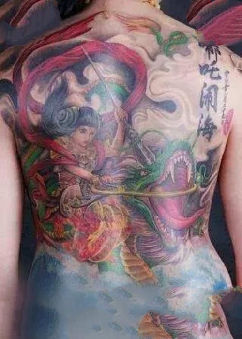 哪吒纹身图片