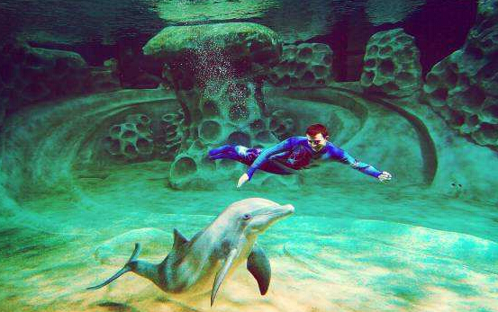 世界上最大的水族馆，珠海长隆海洋王国（相当于15个游泳场）