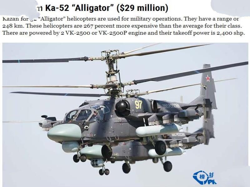 2015世界最贵的十大武装直升机排名