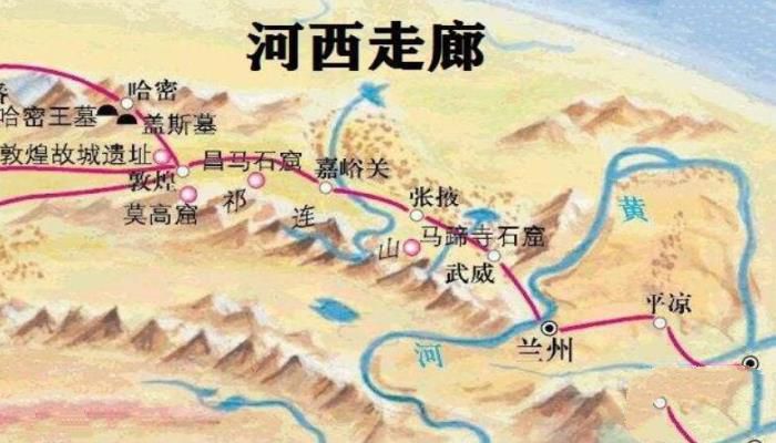 河西走廊位于什么以西，河西走廊的概述及地图位置