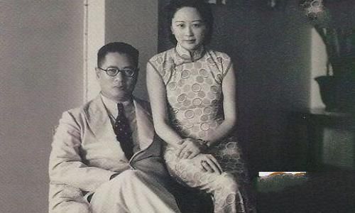 宋子文和老婆张乐怡的合照