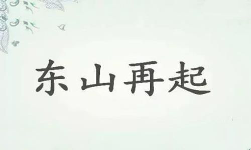东山再起什么意思?东山再起典故介绍 东山再起什么意思?东山再起典故介绍
