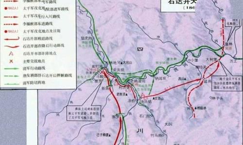 石达开大渡河败覆图