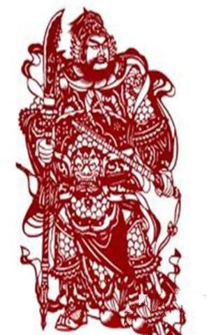 秦琼剪纸