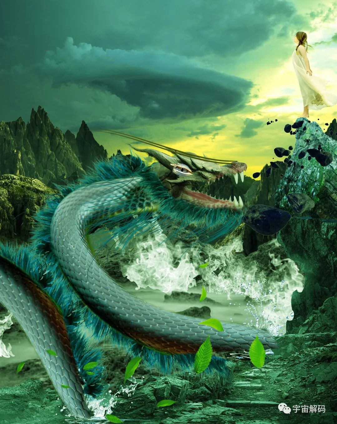 龙是四维生物，所以你看不见它