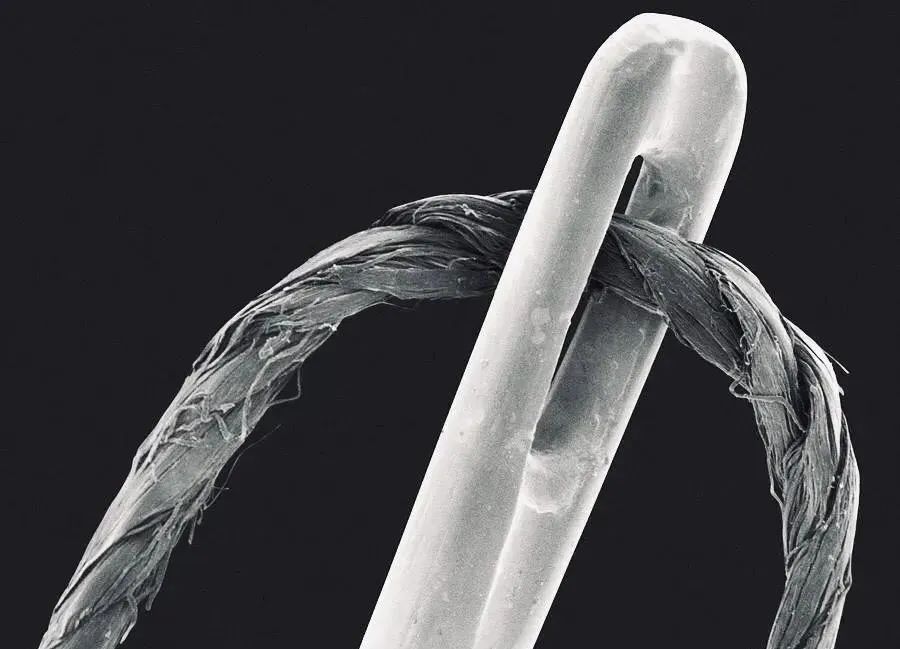 25张微观视图——显微镜看到的世界上最小的人类头发雕塑