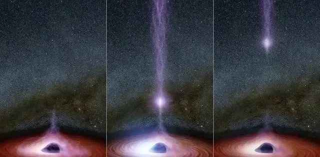 NASA有史以来第一次看到有东西从黑洞中喷射出来