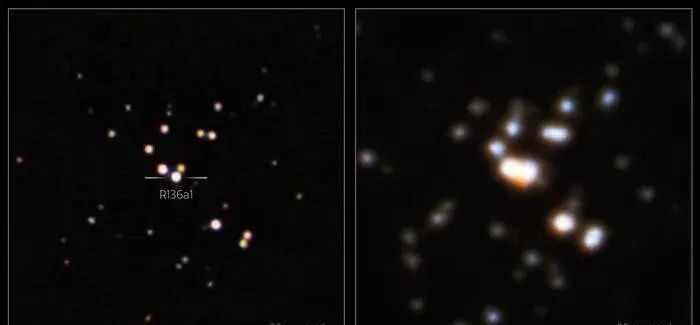 目前已知最大恒星的清晰照片，由双子座南方望远镜拍摄