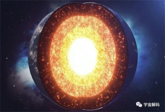 地核的温度不断降低，并且速度越来越快